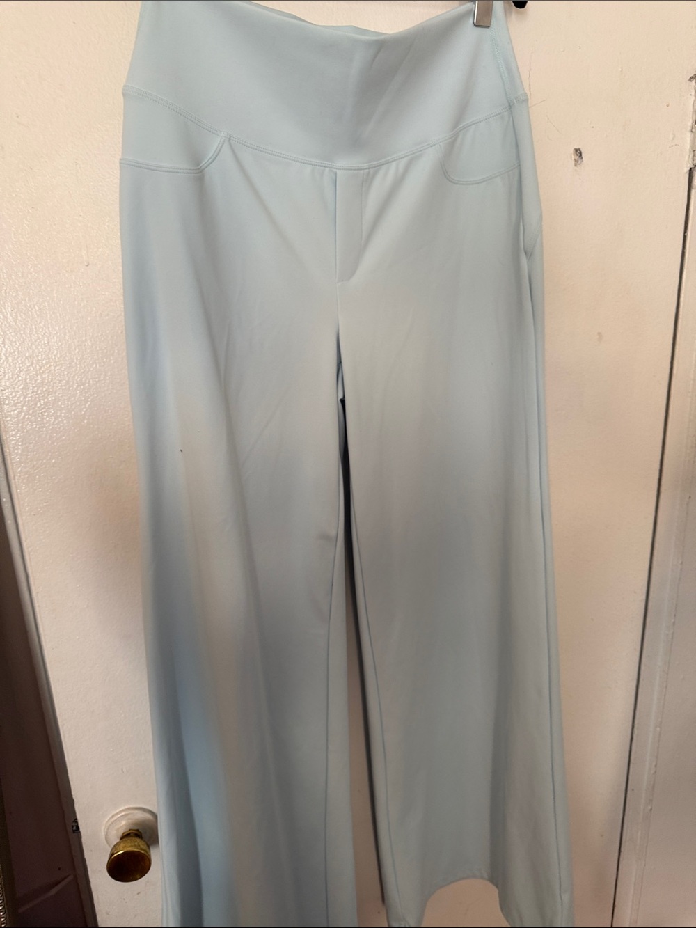HALARA Light Blue Wide-Leg High-Waist Pants